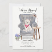 Cute Westie Dog We hebben de aankondiging verplaat (Voorkant)