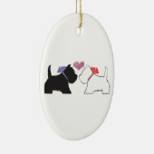 Cute Westie Dogs Art Keramisch Ornament (Rechts)