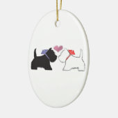 Cute Westie Dogs Art Keramisch Ornament (Links)