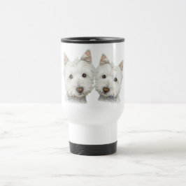 Cute Westie Dogs Reisbeker