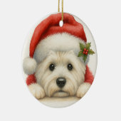 Cute Westie Keramisch Ornament (Rechts)