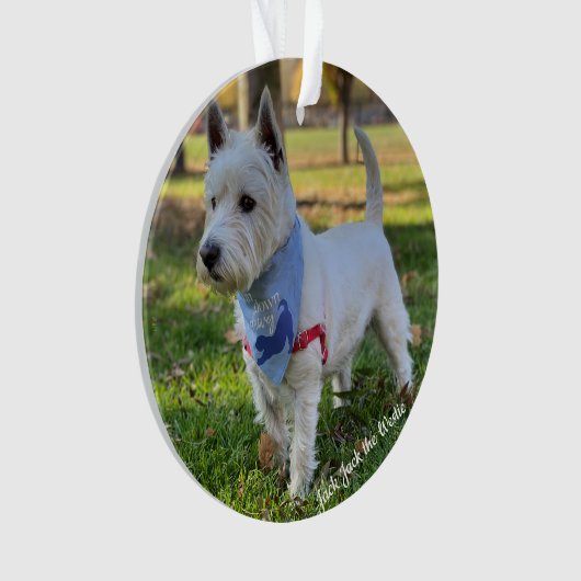Cute Westie Ornament (voorkant)