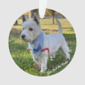 Cute Westie Ornament (voorkant)