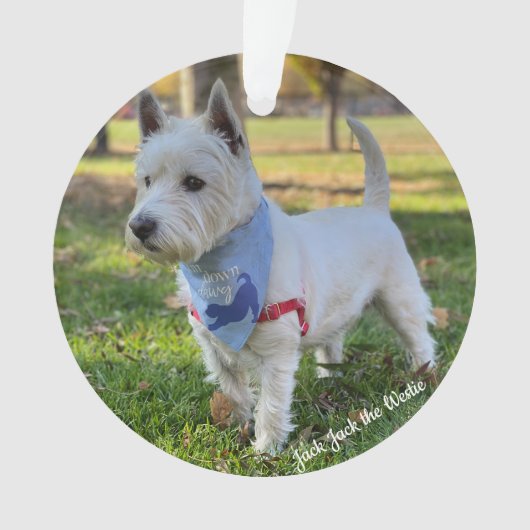 Cute Westie Ornament (voorkant)