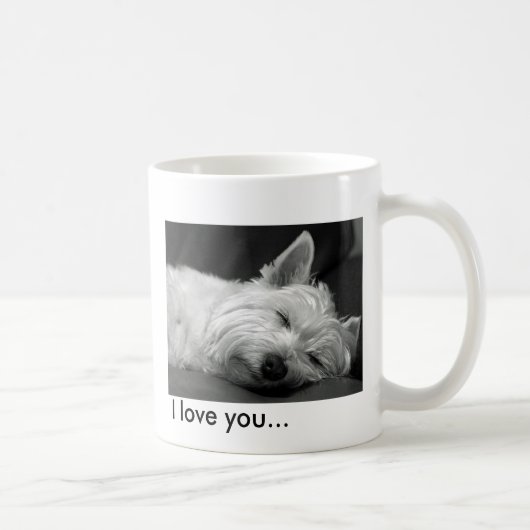 Cute Westie (West Highland Terrier) Dog Mok (Rechts)