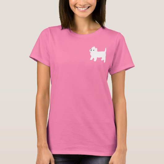 Cute Westie - West Highland White Terrier T-shirt (Voorkant)