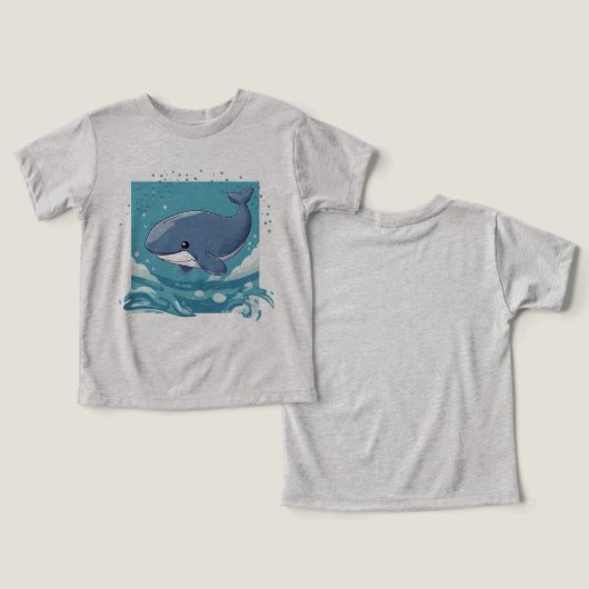 Cute Whale (Ontwerp Voorkant & Achterkant)