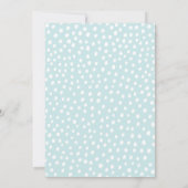 Cute Whale Baby shower Invitation Kaart (Achterkant)