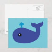 Cute Whale Briefkaart (Voorkant / Achterkant)