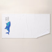 Cute Whale Hallo Bath Towel Badhanddoek (Badhanddoek)