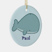 Cute Whale Keramisch Ornament (Rechts)