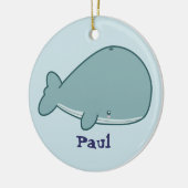 Cute Whale Keramisch Ornament (Links)