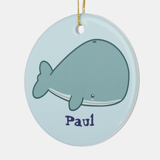 Cute Whale Keramisch Ornament (Links)