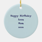 Cute Whale Keramisch Ornament (Achterkant)