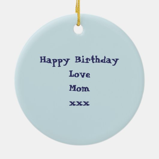 Cute Whale Keramisch Ornament (Achterkant)