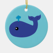 Cute Whale Keramisch Ornament (Voorkant)