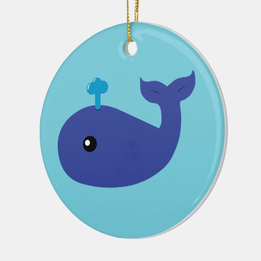 Cute Whale Keramisch Ornament (Links)