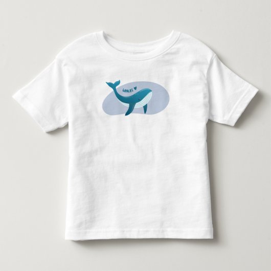 Cute Whale Kinder Shirts (Voorkant)