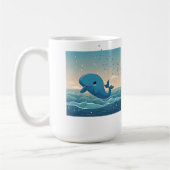 Cute Whale Koffiemok (Links)