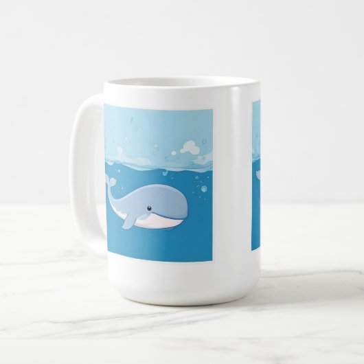 Cute Whale Koffiemok (Voorkant links)