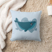 Cute Whale Kussen (Deken)