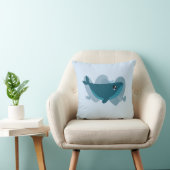 Cute Whale Kussen (Stoel)
