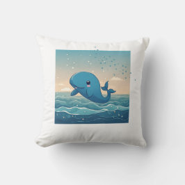 Cute Whale Kussen