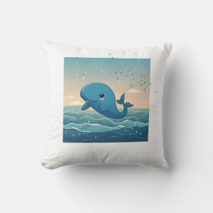 Cute Whale Kussen