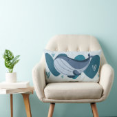 Cute Whale Kussen (Stoel)