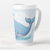 Cute Whale Latte Mok (Rechterhoek)