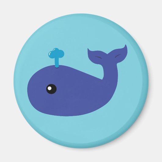 Cute Whale Magneet (Voorkant)