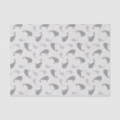 Cute Whale Mam en Baby Pattern Tissuepapier (Voorkant)