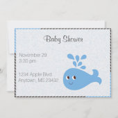 Cute Whale met Spout Kaart (Voorkant)