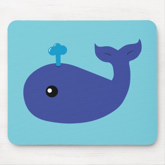 Cute Whale Muismat (Voorkant)