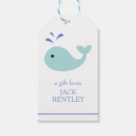 Cute Whale Persoonlijke Gift Labels Cadeaulabel
