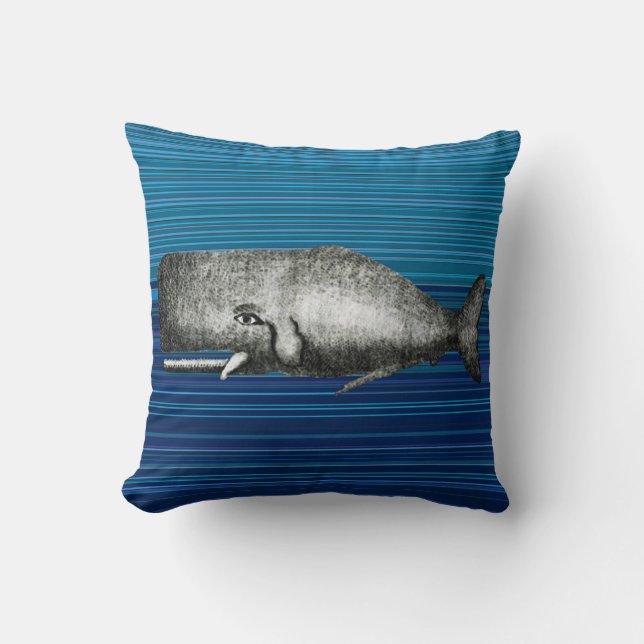 Cute  Whale Pillow Kussen (Voorkant)