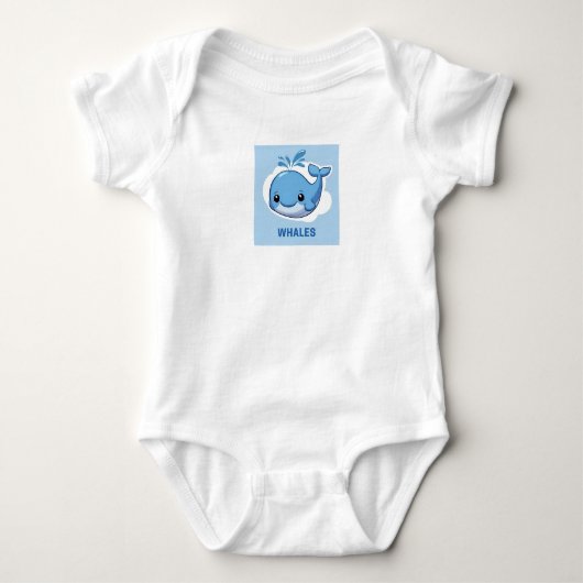 Cute Whale Romper (Voorkant)