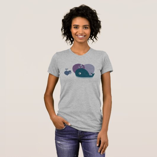 Cute Whale T-shirt (Voorkant volledig)