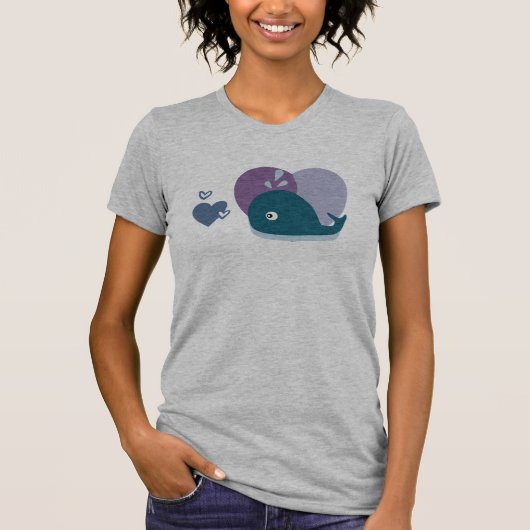 Cute Whale T-shirt (Voorkant)