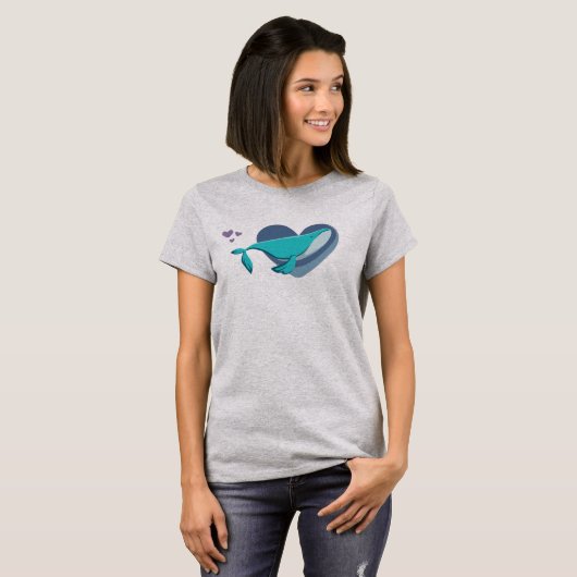 Cute Whale T-shirt (Voorkant volledig)
