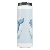 Cute Whale Thermosbeker (Achterkant)