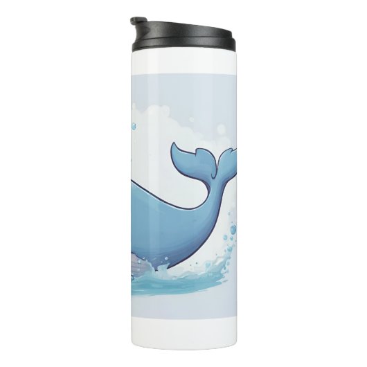Cute Whale Thermosbeker (Geroteerd rechts)