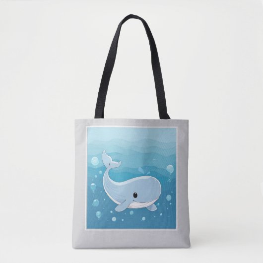 Cute Whale Tote Bag (Voorkant)