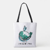 Cute Whale Tote Bag (Achterkant)