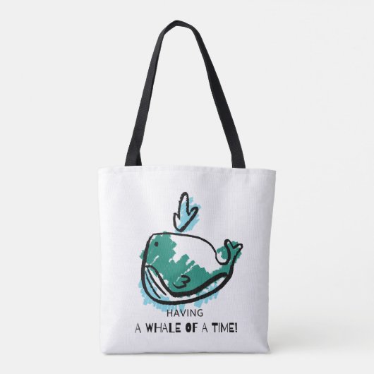 Cute Whale Tote Bag (Achterkant)