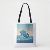 Cute Whale Tote Bag (Voorkant)