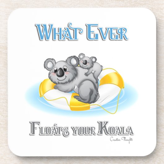 CUTE What Floats your Koala Drankjes Onderzetter (Voorkant)