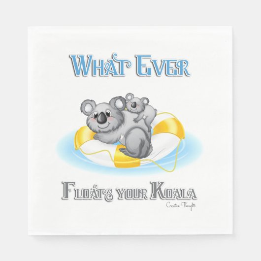 CUTE What Floats your Koala Servetten (Voorkant)