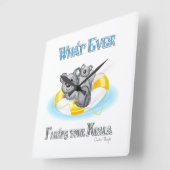 CUTE What Floats your Koala Vierkante Klok (Hoek)
