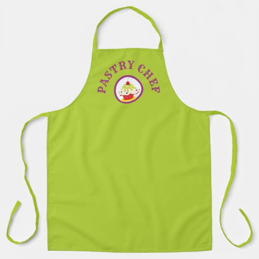 Cute Whimical Colorful Cupcake Pastry Chef Schort (Voorkant)